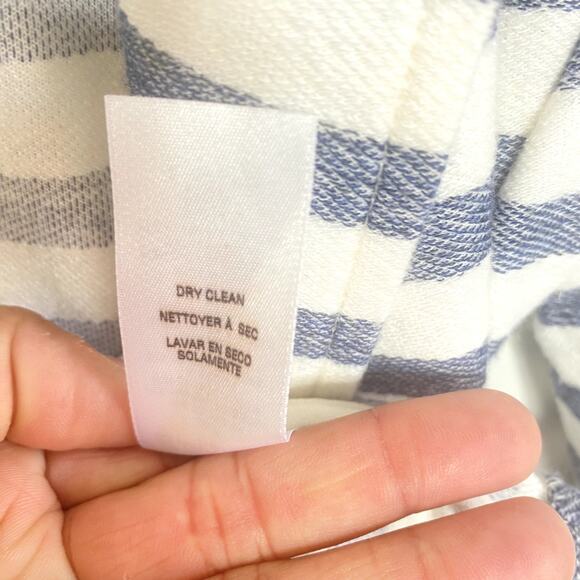 Splendid Navy White Stirped 2 button 2 pocket soft cotton blazer Size Small - Picture 8 of 8